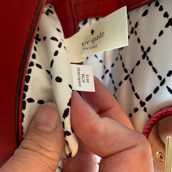 Kate Spade NWT “sally” cross body bag - red - Picture 5 of 8